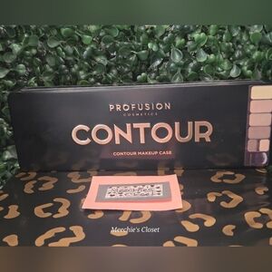 PROFUSION Cosmetics Contour Palette & Brush 6 Shades NIB
